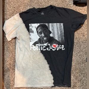 Poetic Justice Tupac Shakur 2Pac Graphic Tie Dye Tee